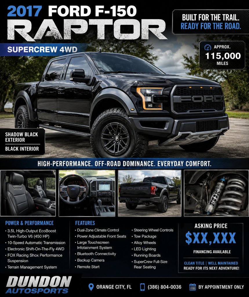 2017 Ford F-150 Raptor 4x4 SuperCrew 5-1/2 Box's photo