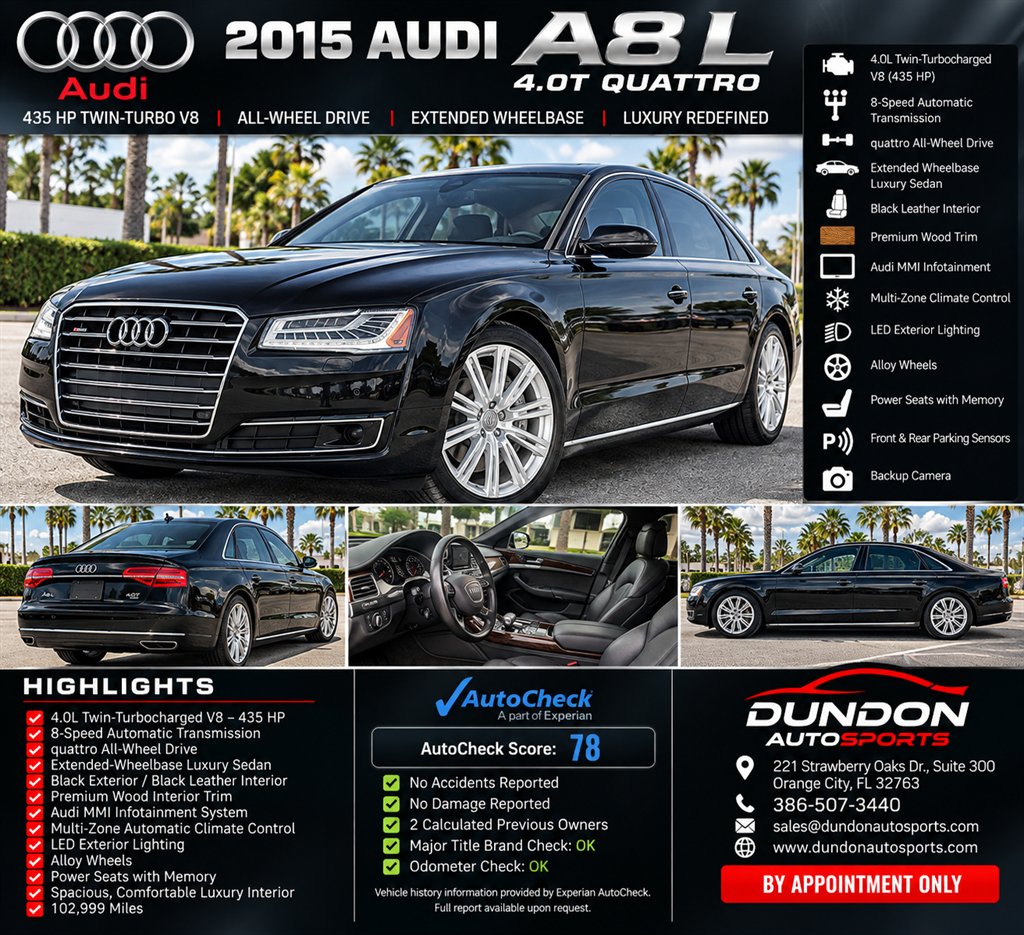 2015 Audi A8 L